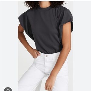 NWOT Madewell Cotton Flutter Sleeve Tee